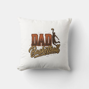 Dad Basketball Vintage Engraving Shirt Design_1 Cushion