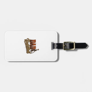 Dad Basketball Vintage Engraving Shirt Design_1 Luggage Tag