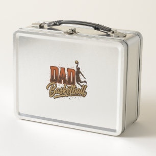 Dad Basketball Vintage Engraving Shirt Design_1 Metal Lunch Box