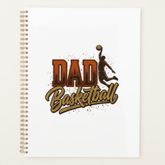 Dad Basketball Vintage Engraving Shirt Design_1 Planner