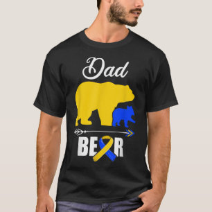 Dad Bear Trisomy 21 , Down Syndrome Awareness Day  T-Shirt