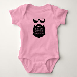 Dad beard Baby One Piece Body Suit Bodysuit
