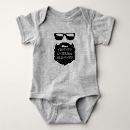 Dad beard Baby One Piece Body Suit Bodysuit