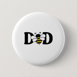 Dad Bee Cute Beekeeping 1st Birthday Matching Fami 6 Cm Round Badge