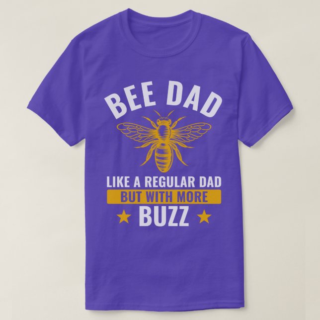 Dad Beekeeping Father Funny Bee Dad Honey T-Shirt (Design Front)