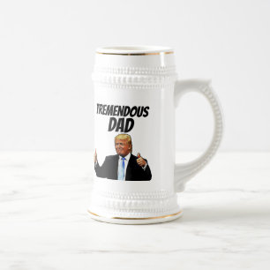DAD BEER STEIN, FUNNY DONALD TRUMP BEER STEIN