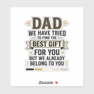 Dad Best Gift Belong to You Vintage Vector Shirt_1