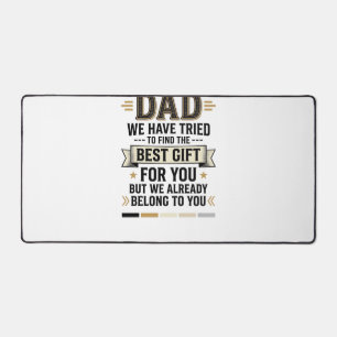Dad Best Gift Belong to You Vintage Vector Shirt_1 Desk Mat
