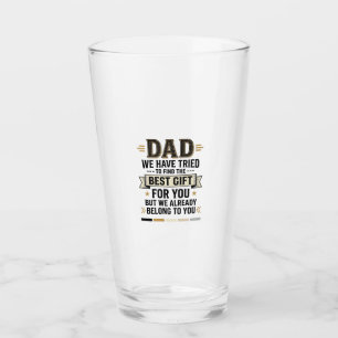 Dad Best Gift Belong to You Vintage Vector Shirt_1 Glass