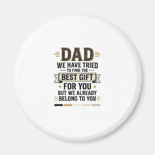 Dad Best Gift Belong to You Vintage Vector Shirt_1 Magnet