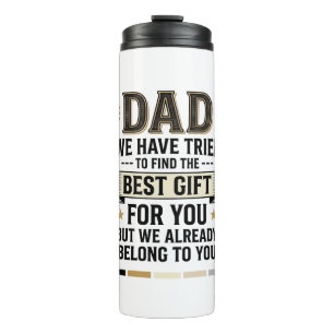 Dad Best Gift Belong to You Vintage Vector Shirt_1 Thermal Tumbler