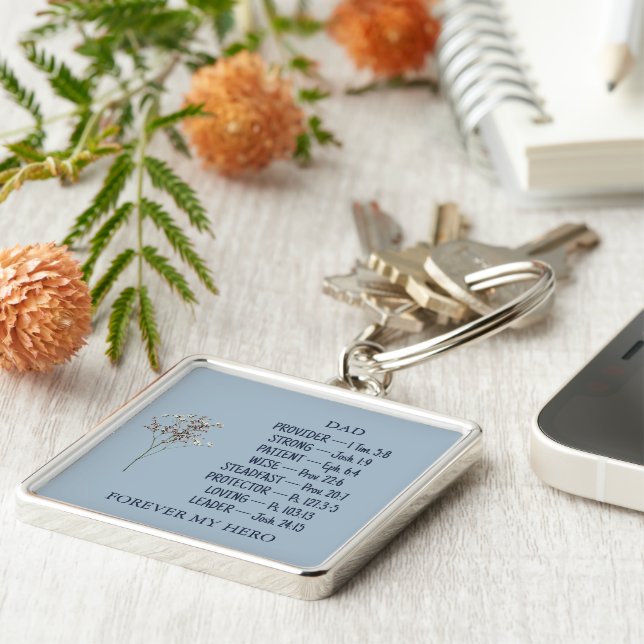 Dad Bible Verse Keychain (Side)