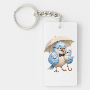Dad Bird Acrylic Keychain Dad Gift