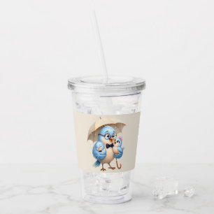 Dad Bird Acrylic Tumbler With Straw