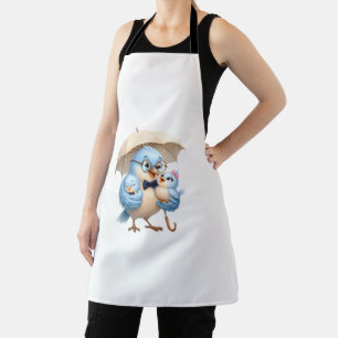 Dad Bird Apron Cooking Family Artwork