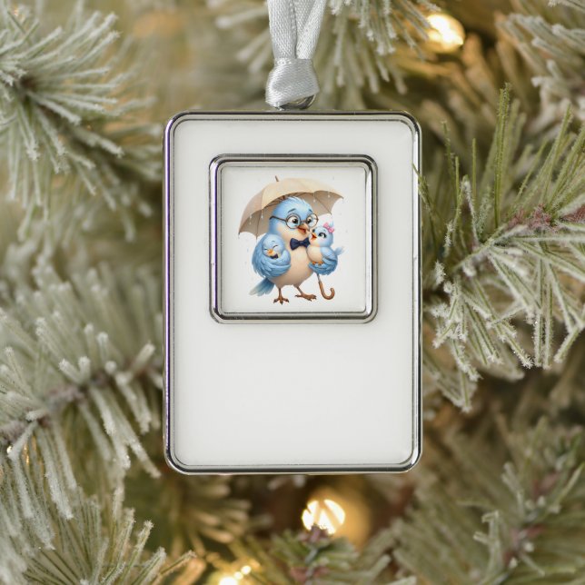 Dad Bird Framed Ornament Family Decor (Tree)