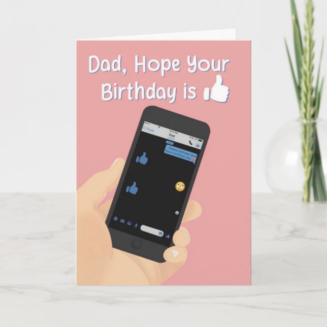 Dad Birthday Card  (Front)