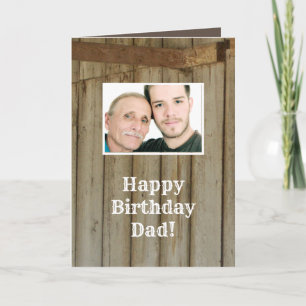 Dad Birthday, Father's Day, Rustic Barn  Card
