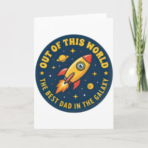 Dad Birthday From Daughter Son Retro Father's Day Card