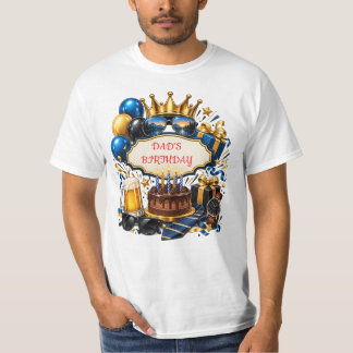 Dad Birthday T-Shirt Personalised Birthday Gift 