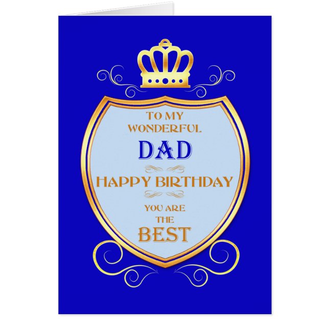 Dad Birthday with Shield (Front)