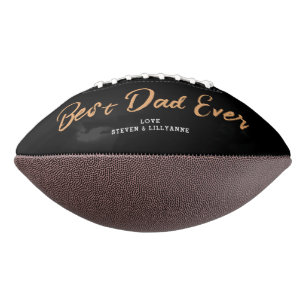 Dad Black And White Typography Fathers Day Football