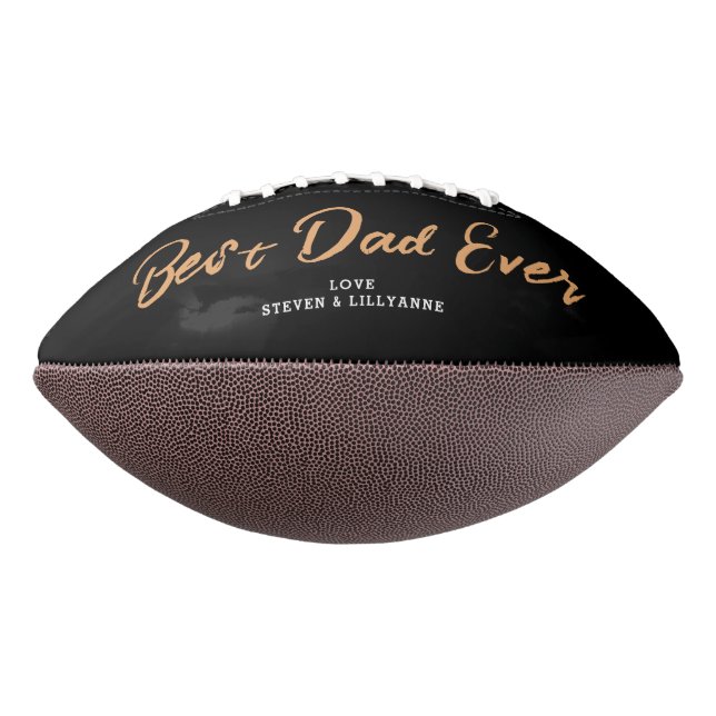 Dad Black And White Typography Fathers Day Football (Rotated 270)
