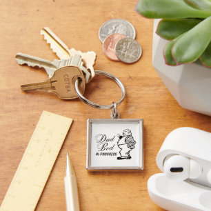 Dad Bod In Progress   Funny Fathers Day  Key Ring