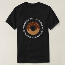 Dad Bod Powered By Doughnuts Glitter T-Shirt