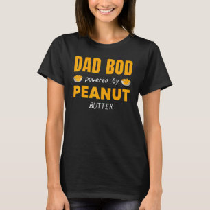 Dad Bod Powered By Peanut Butter Jelly Food  Graph T-Shirt