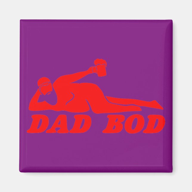 Dad Bod  #USAPatriotGraphics  ©WhiteTigerLLC.Com Magnet (Front)