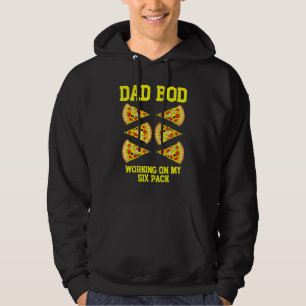 Dad Bod Working On My Six Pack Pizza Humour Hoodie