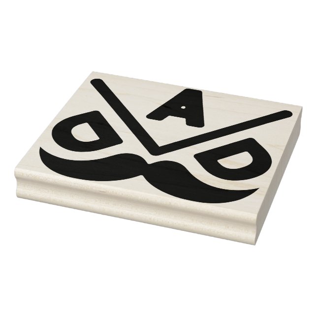 DAD: Bold Minimalism Rubber Stamp (Stamp)