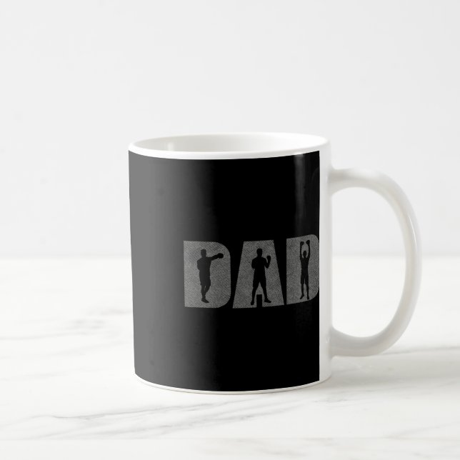 Dad Boxer Fathers Day Boxing Lover Box Gift Traini Coffee Mug (Right)
