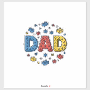 Dad Building Blocks Vintage Vector Design_1