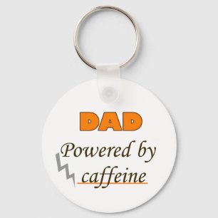 Dad by caffeine key ring
