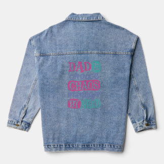 Dad By Choice Chaos Manager By Need Denim Jacket