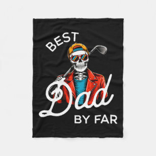 Dad by par funny golf shirt daddy  fleece blanket
