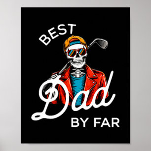 Dad by par funny golf shirt daddy poster