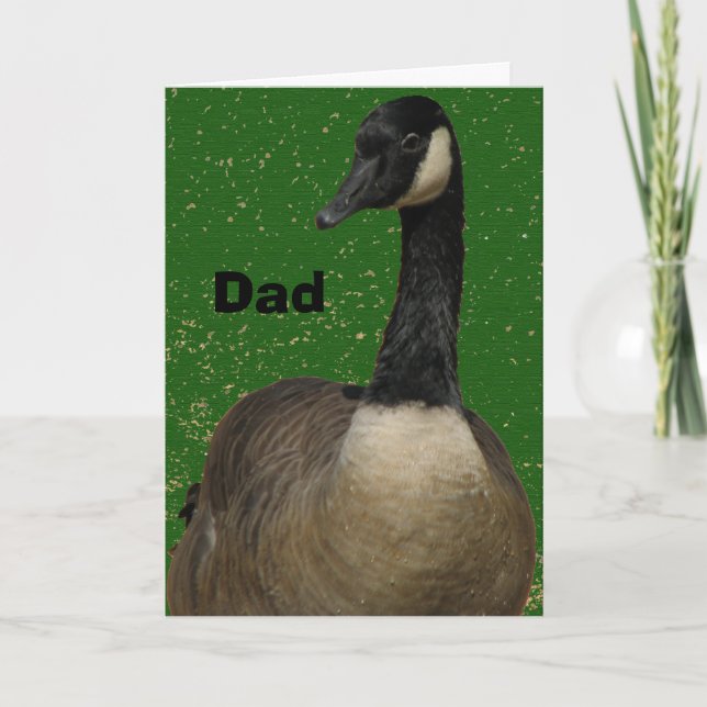 Dad Canadian Goose Father's Day Card (Front)
