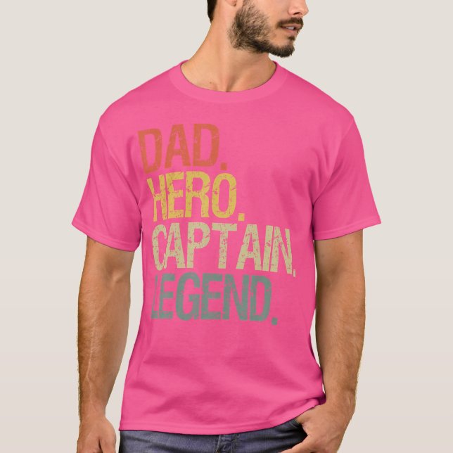 Dad Captain Boat T-Shirt (Front)