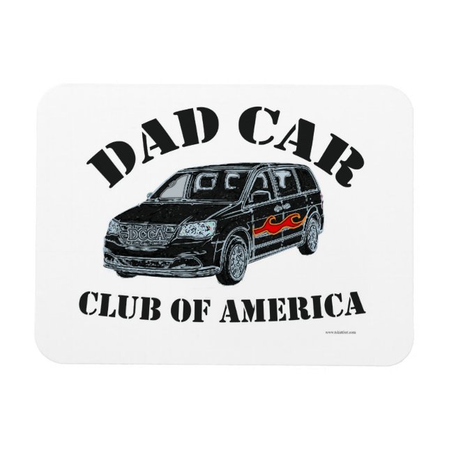 Dad Car Club Funny Parody Slogan Magnet (Horizontal)
