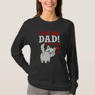 Dad Cat Pun Cats Hole Fathers Day Cat Daddy T-Shirt