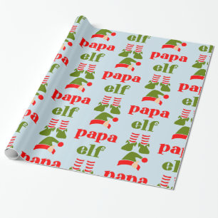 DAD CHRISTMAS WRAPPING PAPER "PAPA ELF"