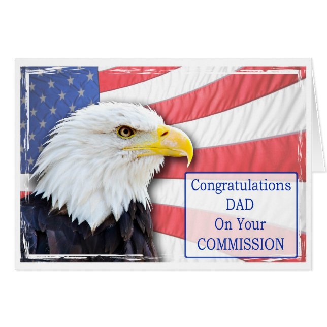 Dad,commissioning with a bald eagle (Front Horizontal)