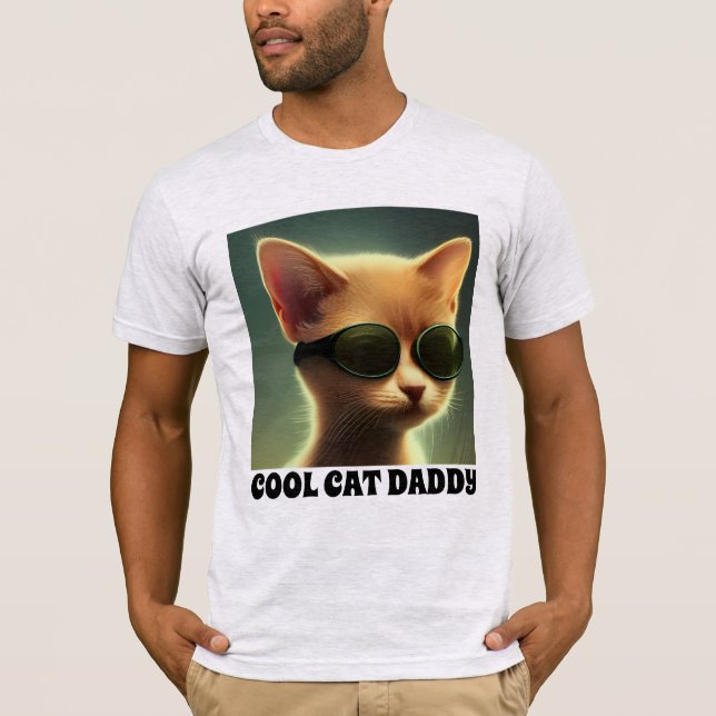 DAD COOL CAT T-SHIRTS TEES (Front)