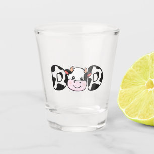 Dad Cow Print Cow Pattern Father's Day Shot Glass
