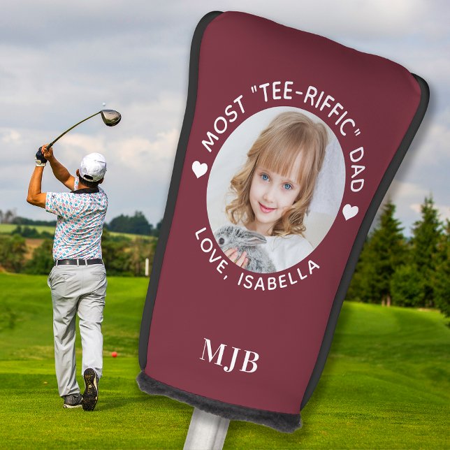 DAD Custom Photo Personalised Monogram Putter Golf Head Cover (Creator Uploaded)