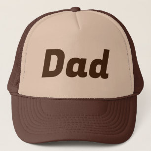 Dad CUSTOMIZABLE Brown Trucker Hat