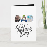DAD Cutout Photo Collage Personalised gift